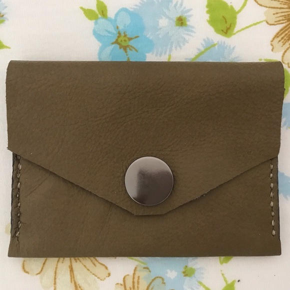 Handmade Genuine Leather Wallet Cardholder - Picture 1 of 5